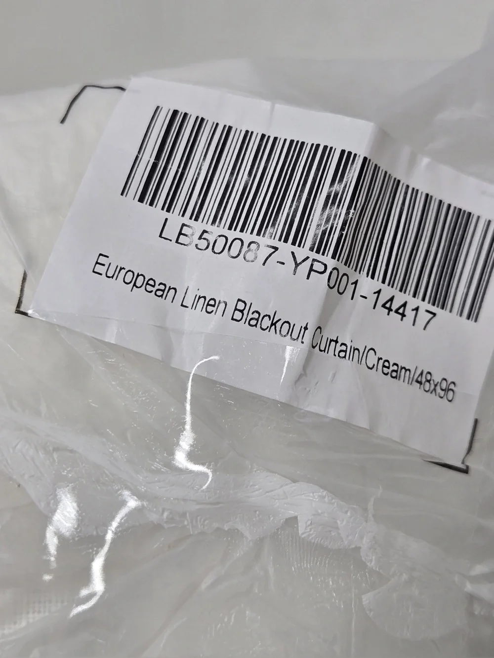 NWT QUINCE Set Of 2 48x96 European Linen True Blackout Curtains Cream 0478